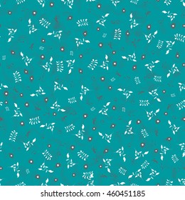 Vintage floral seamless pattern background, vector illustration