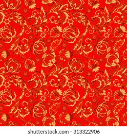 Vintage-nahtloses Muster im Batik-Stil