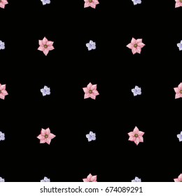 Vintage Floral seamless pattern with Blooming Hydrangea and garden flowers, Vintage vector illustration. Classic. pastel color. botanical Illustration watercolor style