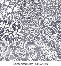 Vintage floral seamless pattern decorative vintage texture