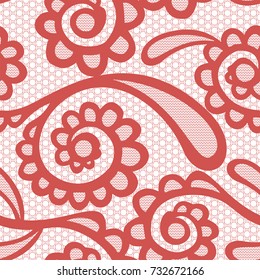 Vintage floral seamless pattern decorative vintage texture swirl background vector illustration