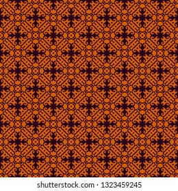Vintage floral seamless pattern design illustration