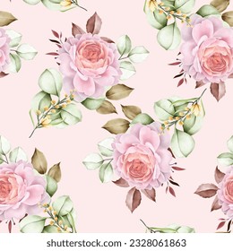 diseño ininterrumpido de patrones florales vintage