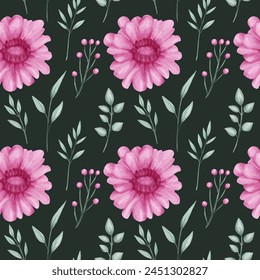 Vintage floral seamless pattern design