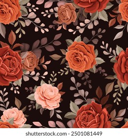 vintage floral seamless pattern design