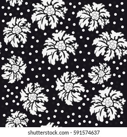 vintage floral seamless pattern. Endless pattern can be used for ceramic tile, wallpaper, linoleum, web page background