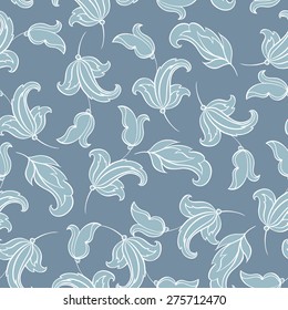 vintage floral seamless pattern. retro vector background