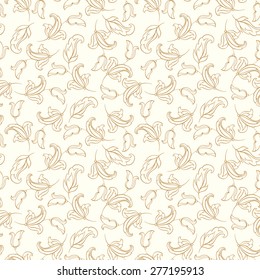vintage floral seamless pattern. retro vector background