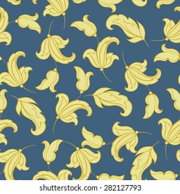 vintage floral seamless pattern. retro vector background