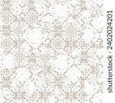 Vintage Floral Seamless Pattern. Seamless simple floral with wavy striped background.geometric distressed  Vector damask illustration with leaves. Decorative botanical 