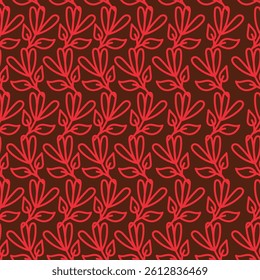 Vintage floral seamless pattern. Trendy painted flower background. Repeating floral patter