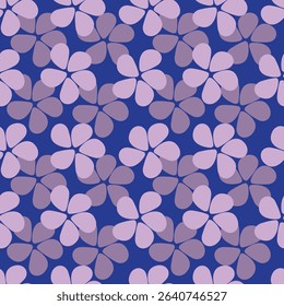 Vintage floral seamless pattern. Trendy painted flower background. Repeating floral patter
