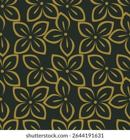 Vintage floral seamless pattern. Trendy painted flower background. Repeating floral pattern
