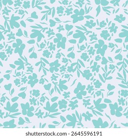 Vintage florale nahtlose Muster. Trendy gemalter floraler Hintergrund. Wiederholtes Blumenmuster