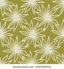 Padrão floral vintage sem emenda. Fundo de flor pintado na moda. Padrão floral repetitivo