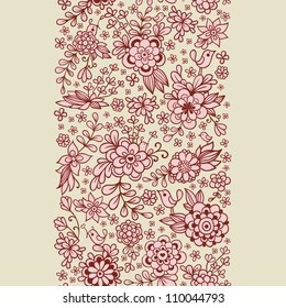 Vintage floral seamless pattern. Vector.