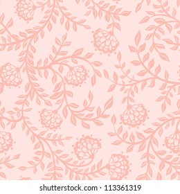 Vintage floral seamless pattern. Vector. Seamless texture with flowers. Endless floral pattern.