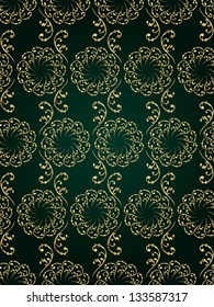 Vintage floral seamless pattern. Vector background