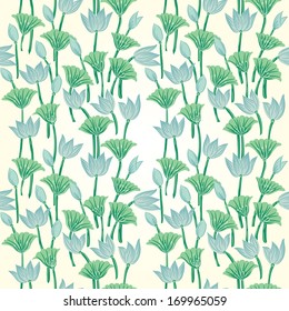Vintage floral seamless pattern  Vector  Seamless texture with flowers  Endless floral pattern 