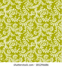 Vintage floral seamless pattern. Vector. Seamless texture with flowers. Endless floral pattern.