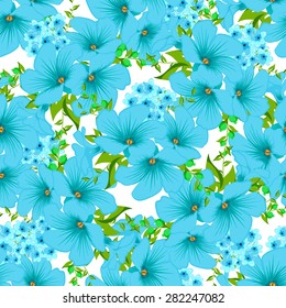 Vintage floral seamless pattern. Vector. Seamless texture with flowers. Endless floral pattern. Abstract Elegance Seamless pattern with floral background.