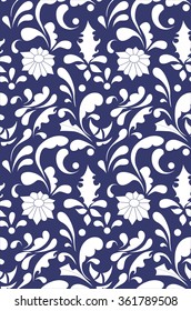 Vintage floral seamless pattern. Vector. Seamless texture with flowers. Endless floral pattern.