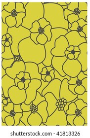 Vintage floral seamless pattern. Vector.