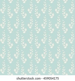 Vintage floral seamless pattern. Vector. Seamless texture with leaves. Endless floral pattern.

