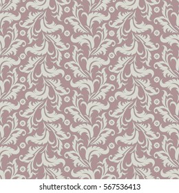 Vintage floral seamless pattern. Vector wallpaper