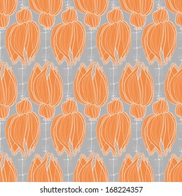Vintage floral seamless pattern.Seamless texture with flowers. Endless floral pattern.