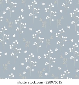 Vintage floral seamless pattern.Vector illustration.