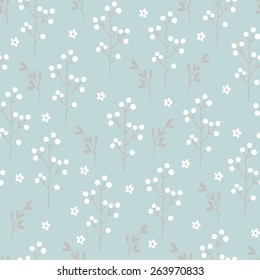 Vintage floral seamless pattern.Vector illustration.