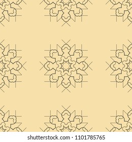 Vintage floral seamless floral texture. Element for design. Ornamental backdrop. Ornate floral decor for wallpaper. Traditional decor
