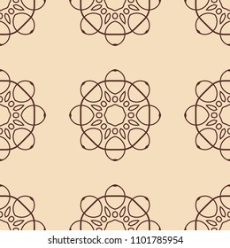 Vintage floral seamless floral texture. Element for design. Ornamental backdrop. Ornate floral decor for wallpaper. Traditional decor