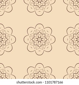 Vintage floral seamless floral texture. Element for design. Ornamental backdrop. Ornate floral decor for wallpaper. Traditional decor