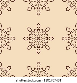 Vintage floral seamless floral texture. Element for design. Ornamental backdrop. Ornate floral decor for wallpaper. Traditional decor