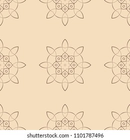 Vintage floral seamless floral texture. Element for design. Ornamental backdrop. Ornate floral decor for wallpaper. Traditional decor