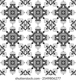Vintage floral seamless vector pattern. Luxurious oriental Hand drawn art line pattern. Ornament For Wallpaper, Fabric, Packaging, Decorative Print, Textile Design. 