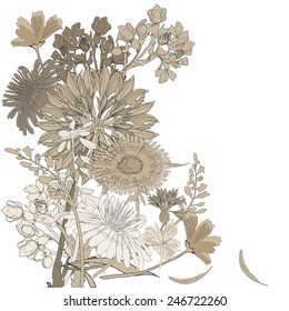 Vintage floral set