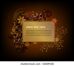 Vintage floral vector