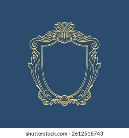 Vintage floral vector element for decorating monograms, invitations, menus, labels, websites, brochures, and catalogs of cafes or boutiques.