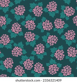 Vintage floral vector seamless pattern.