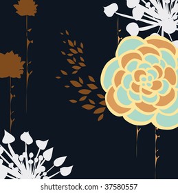 vintage floral wallpaper