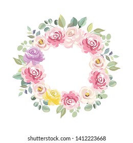 vintage floral wreaths for wedding decoration, personal project and many more
