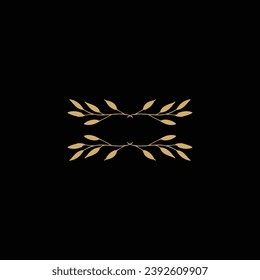 Vintage florals frame for decorative template