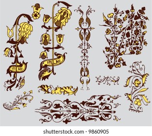 Vintage flourish