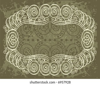 vintage flourish frame
