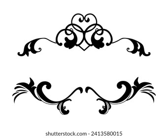 Vintage flourish ornament frame vector	