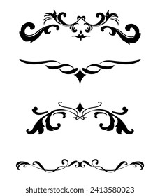 Vintage flourish ornament frame vector	