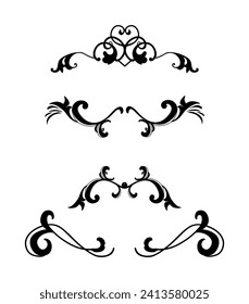 Vintage flourish ornament frame vector	